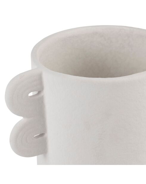 Vase Dolomite Funny blanc - 21x13,5xH24 cm