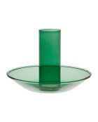 Portacandele funky verde - D10xH8 cm