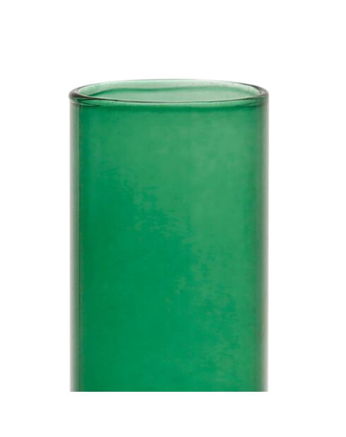 Portacandele funky verde - D10xH8 cm