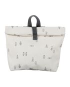 Mochila Banquise de algodón crudo/negro - 33x8x28,5 cm