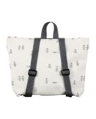 Mochila Banquise de algodón crudo/negro - 33x8x28,5 cm
