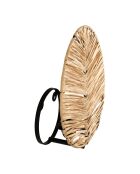 Applique non électrifiée Tulum E27 câble 1,80 m naturel/noir - 30x32,5x11 cm