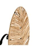 Applique non électrifiée Tulum E27 câble 1,80 m naturel/noir - 30x32,5x11 cm