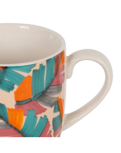 4 tasses à thé BTE Seguia multicolores - 35 cl
