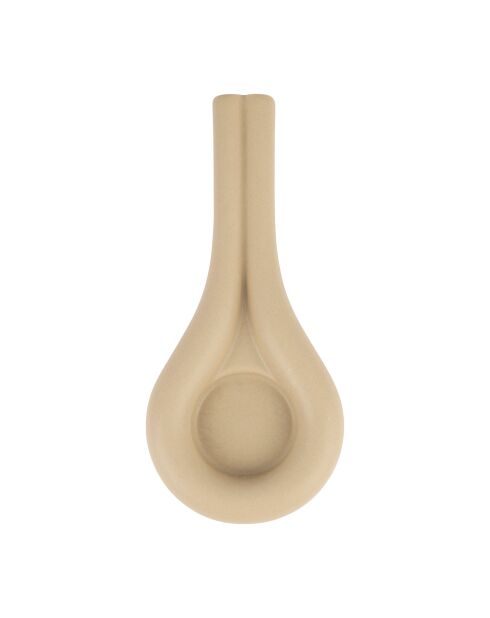 Bougeoir Organic beige - 18x8x2,5 cm