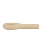 Bougeoir Organic beige - 18x8x2,5 cm