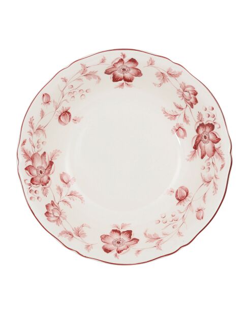 Saladier Margaux bordeaux - D23,5xH6 cm