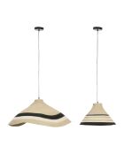 2 cavi a sospensione Sumatra E27 1,30 m naturale/nero
