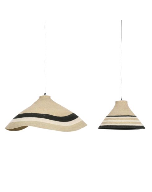 2 cavi a sospensione Sumatra E27 1,30 m naturale/nero