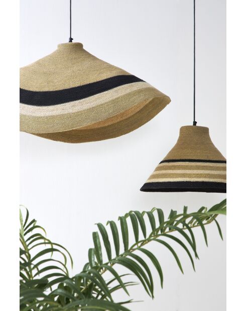 2 cavi a sospensione Sumatra E27 1,30 m naturale/nero