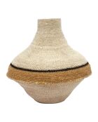 Vase Sumatra naturel/cumin - D34xH32 cm