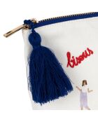 Pochette en coton Bellagio écrue - 26x7x17 cm