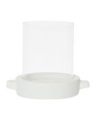 Photophore Organic écru - 13x10xH11 cm