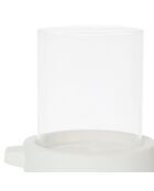 Photophore Organic écru - 13x10xH11 cm