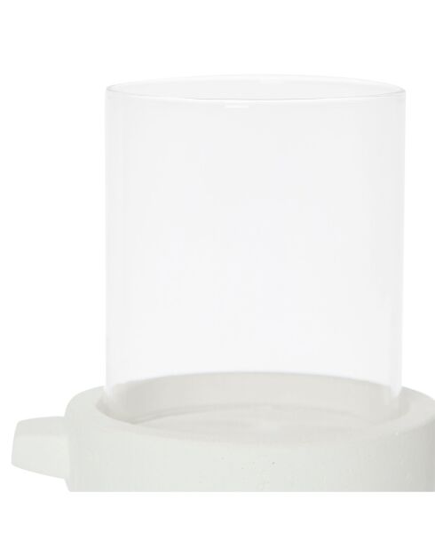 Photophore Organic écru - 13x10xH11 cm