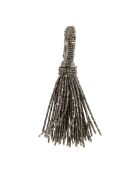 6 Ronds de serviette Perlia gris argenté - D4 cm