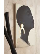 Soul Craft Ecru/Schwarz/Goldbild - 50x70 cm