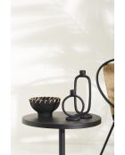 2 coupes Maderia noires - D25xH9,5/D16,5xH9,5 cm