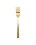 6 mattgoldene Ablis 18/0 Edelstahlgabeln