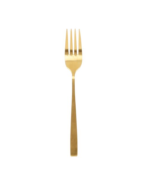 6 mattgoldene Ablis 18/0 Edelstahlgabeln