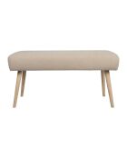 Banc en lin Element écru - 100x38xH50 cm
