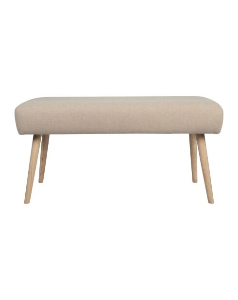 Banc en lin Element écru - 100x38xH50 cm