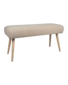 Banc en lin Element écru - 100x38xH50 cm