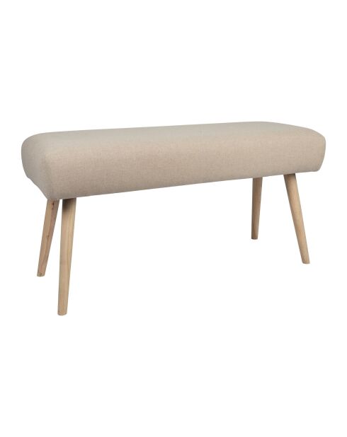 Banc en lin Element écru - 100x38xH50 cm