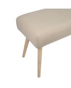 Banc en lin Element écru - 100x38xH50 cm