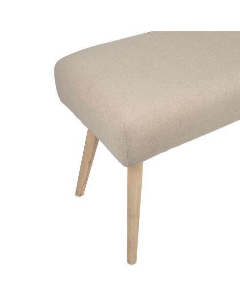 Banc en lin Element écru - 100x38xH50 cm