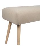 Banc en lin Element écru - 100x38xH50 cm