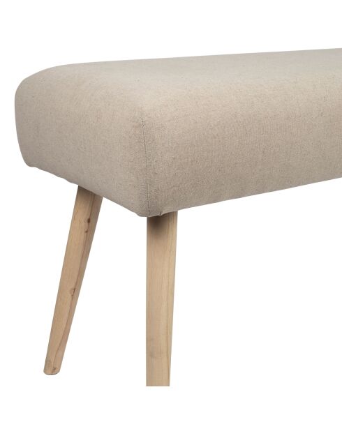Banc en lin Element écru - 100x38xH50 cm