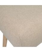 Banc en lin Element écru - 100x38xH50 cm