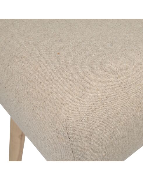 Banc en lin Element écru - 100x38xH50 cm