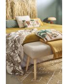 Banc en lin Element écru - 100x38xH50 cm