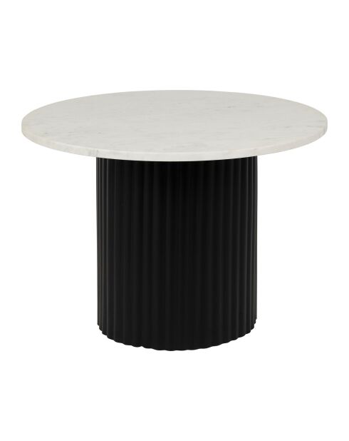 Table basse Eskela blanc/noir - D60xH40 cm