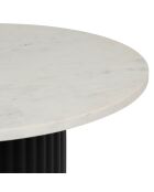 Table basse Eskela blanc/noir - D60xH40 cm