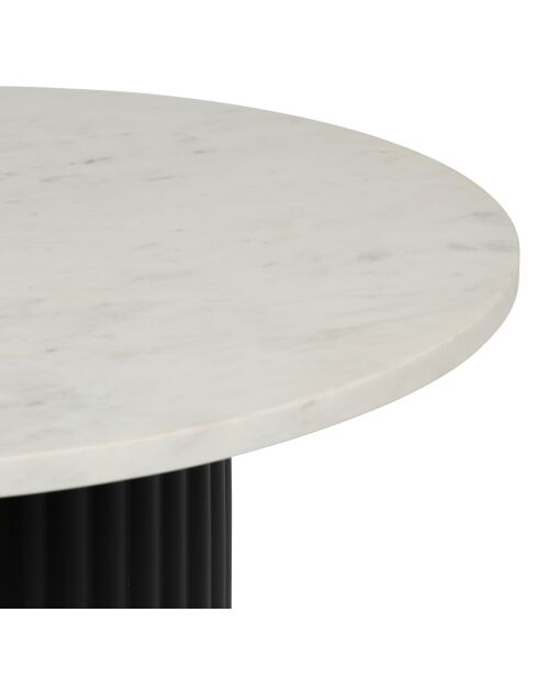 Table basse Eskela blanc/noir - D60xH40 cm