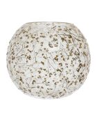 Photophore Gypsophile naturel - D20xH20 cm