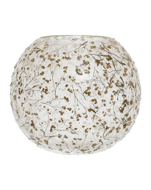 Photophore Gypsophile naturel - D20xH20 cm