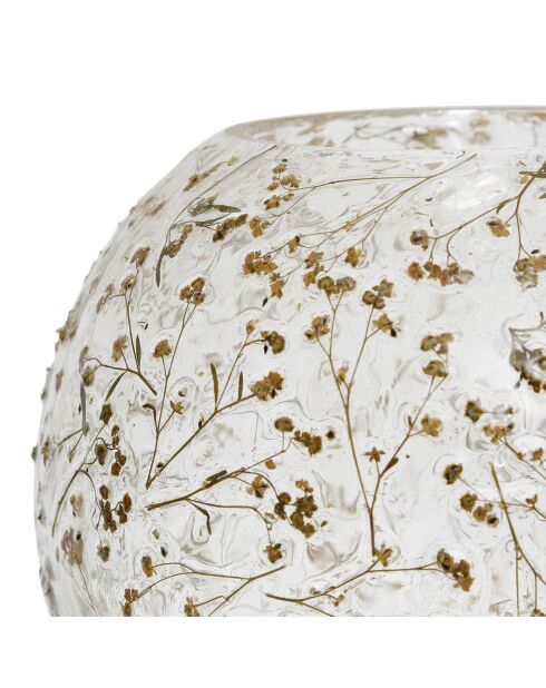 Photophore Gypsophile naturel - D20xH20 cm
