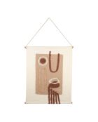 Soul Craft ecru/bruin getuft katoenen canvas - 70x90 cm