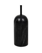 Lámpara de pie E27 orgánica, cable de 25 W, 1,50 m, negro - D13-40xH150 cm