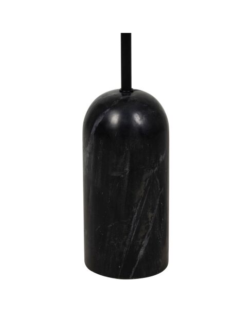 Lámpara de pie E27 orgánica, cable de 25 W, 1,50 m, negro - D13-40xH150 cm