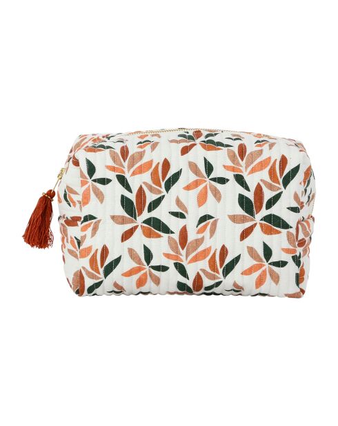 Pochette en coton Belle Vie multicolore - 23x12x14 cm
