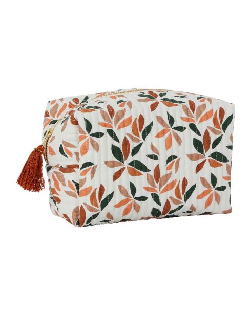 Pochette en coton Belle Vie multicolore - 23x12x14 cm