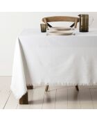 2 sets de table en coton 175 g/m² Nalia blancs - 50x40 cm