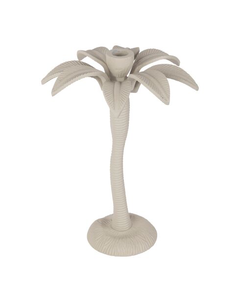 Bougeoir en aluminium Tropic Étoile gris clair - D21xH28 cm