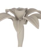 Bougeoir en aluminium Tropic Étoile gris clair - D21xH28 cm