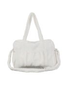 Sac à langer sherpa Songes blanc - 35x15,5x25 cm